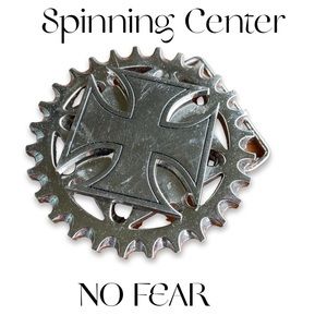 Vintage Silver Toned No Fear Belt Buckle West Coast Choppers